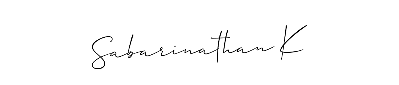 Make a beautiful signature design for name Sabarinathan K. Use this online signature maker to create a handwritten signature for free. Sabarinathan K signature style 2 images and pictures png