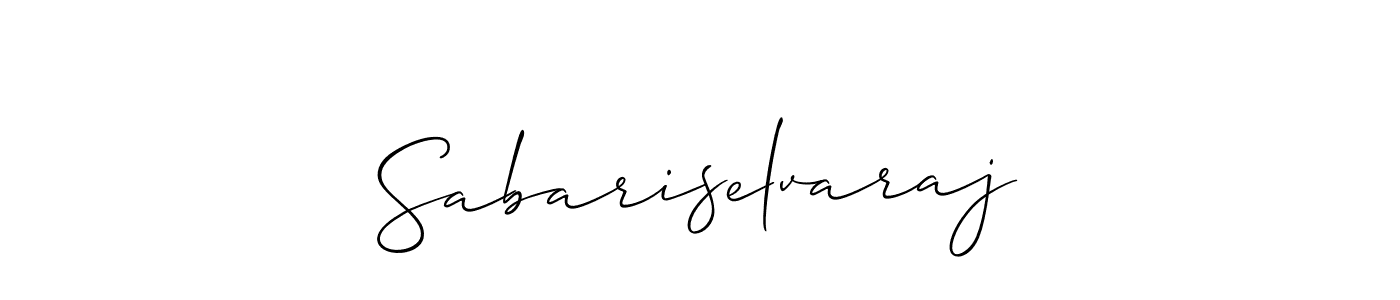 Best and Professional Signature Style for Sabariselvaraj. Allison_Script Best Signature Style Collection. Sabariselvaraj signature style 2 images and pictures png