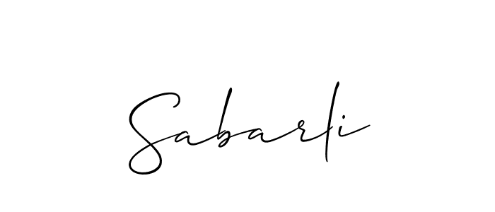 Also You can easily find your signature by using the search form. We will create Sabarli name handwritten signature images for you free of cost using Allison_Script sign style. Sabarli signature style 2 images and pictures png
