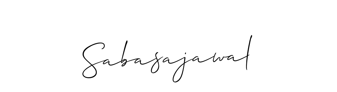 You should practise on your own different ways (Allison_Script) to write your name (Sabasajawal) in signature. don't let someone else do it for you. Sabasajawal signature style 2 images and pictures png