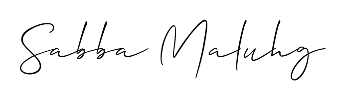 Sabba Maluhg stylish signature style. Best Handwritten Sign (Allison_Script) for my name. Handwritten Signature Collection Ideas for my name Sabba Maluhg. Sabba Maluhg signature style 2 images and pictures png