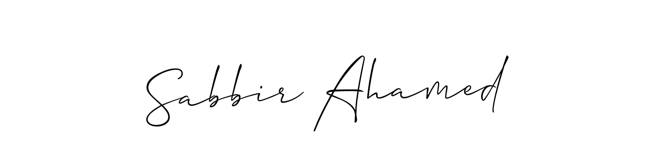 Sabbir Ahamed stylish signature style. Best Handwritten Sign (Allison_Script) for my name. Handwritten Signature Collection Ideas for my name Sabbir Ahamed. Sabbir Ahamed signature style 2 images and pictures png