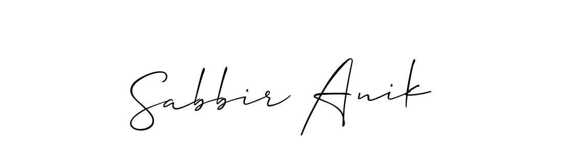 It looks lik you need a new signature style for name Sabbir Anik. Design unique handwritten (Allison_Script) signature with our free signature maker in just a few clicks. Sabbir Anik signature style 2 images and pictures png