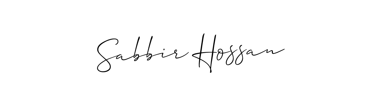 Best and Professional Signature Style for Sabbir Hossan. Allison_Script Best Signature Style Collection. Sabbir Hossan signature style 2 images and pictures png