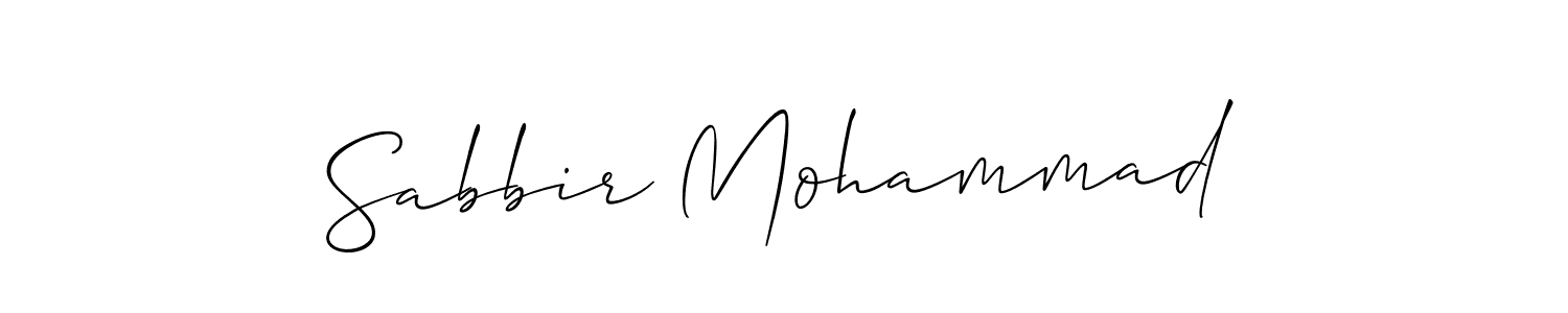 Sabbir Mohammad stylish signature style. Best Handwritten Sign (Allison_Script) for my name. Handwritten Signature Collection Ideas for my name Sabbir Mohammad. Sabbir Mohammad signature style 2 images and pictures png