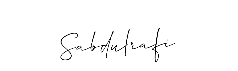 Allison_Script is a professional signature style that is perfect for those who want to add a touch of class to their signature. It is also a great choice for those who want to make their signature more unique. Get Sabdulrafi name to fancy signature for free. Sabdulrafi signature style 2 images and pictures png