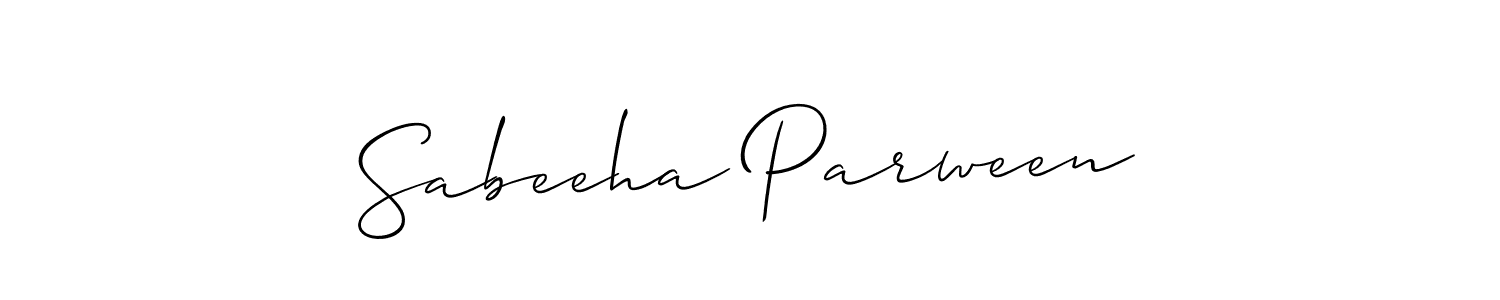 This is the best signature style for the Sabeeha Parween name. Also you like these signature font (Allison_Script). Mix name signature. Sabeeha Parween signature style 2 images and pictures png