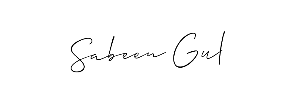 if you are searching for the best signature style for your name Sabeen Gul. so please give up your signature search. here we have designed multiple signature styles  using Allison_Script. Sabeen Gul signature style 2 images and pictures png