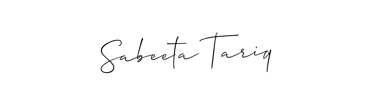 Check out images of Autograph of Sabeeta Tariq name. Actor Sabeeta Tariq Signature Style. Allison_Script is a professional sign style online. Sabeeta Tariq signature style 2 images and pictures png