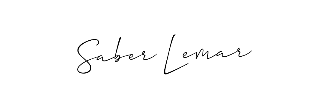 How to Draw Saber Lemar signature style? Allison_Script is a latest design signature styles for name Saber Lemar. Saber Lemar signature style 2 images and pictures png