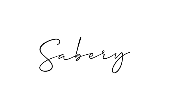 Make a beautiful signature design for name Sabery. Use this online signature maker to create a handwritten signature for free. Sabery signature style 2 images and pictures png