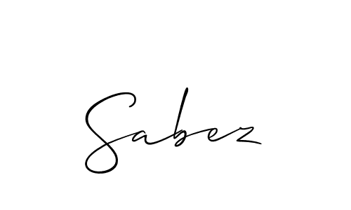 You should practise on your own different ways (Allison_Script) to write your name (Sabez) in signature. don't let someone else do it for you. Sabez signature style 2 images and pictures png