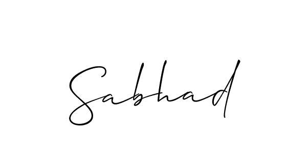 Make a beautiful signature design for name Sabhad. Use this online signature maker to create a handwritten signature for free. Sabhad signature style 2 images and pictures png