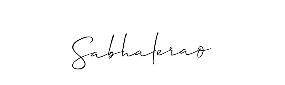 You should practise on your own different ways (Allison_Script) to write your name (Sabhalerao) in signature. don't let someone else do it for you. Sabhalerao signature style 2 images and pictures png
