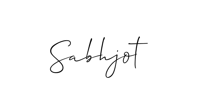 You should practise on your own different ways (Allison_Script) to write your name (Sabhjot) in signature. don't let someone else do it for you. Sabhjot signature style 2 images and pictures png