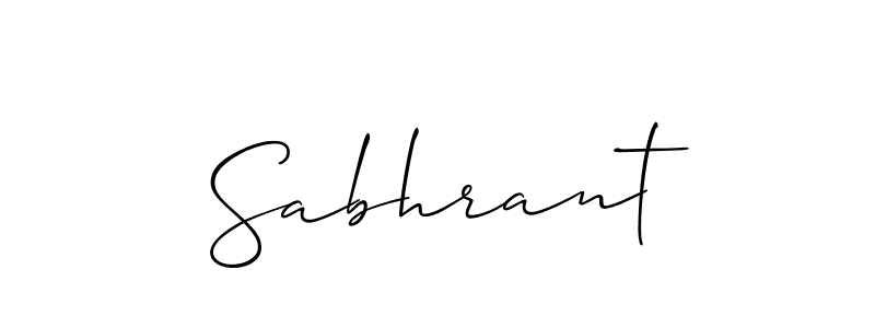 Make a beautiful signature design for name Sabhrant. Use this online signature maker to create a handwritten signature for free. Sabhrant signature style 2 images and pictures png