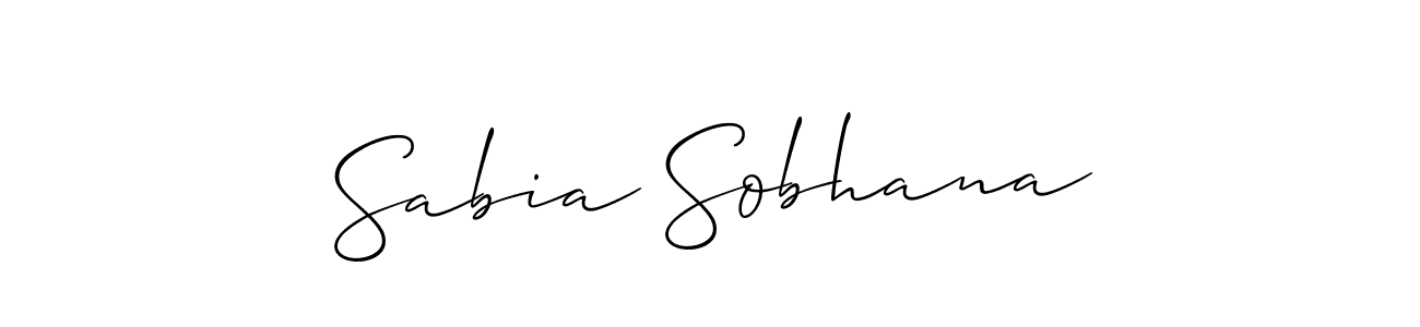 Once you've used our free online signature maker to create your best signature Allison_Script style, it's time to enjoy all of the benefits that Sabia Sobhana name signing documents. Sabia Sobhana signature style 2 images and pictures png