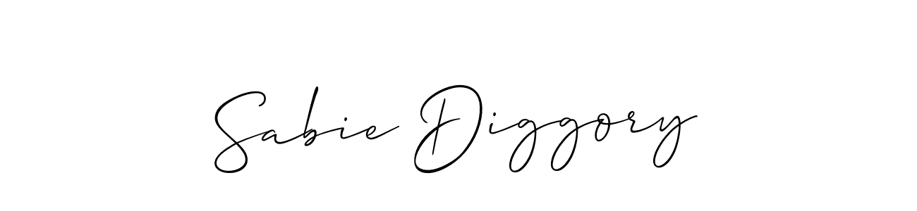 if you are searching for the best signature style for your name Sabie Diggory. so please give up your signature search. here we have designed multiple signature styles  using Allison_Script. Sabie Diggory signature style 2 images and pictures png