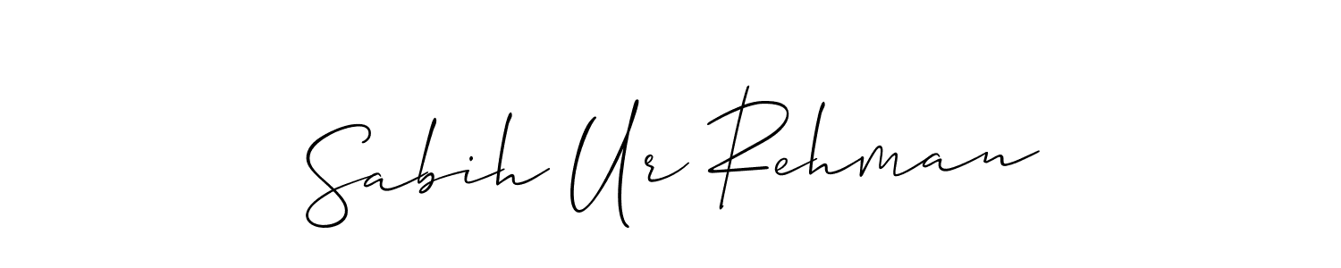 Create a beautiful signature design for name Sabih Ur Rehman. With this signature (Allison_Script) fonts, you can make a handwritten signature for free. Sabih Ur Rehman signature style 2 images and pictures png