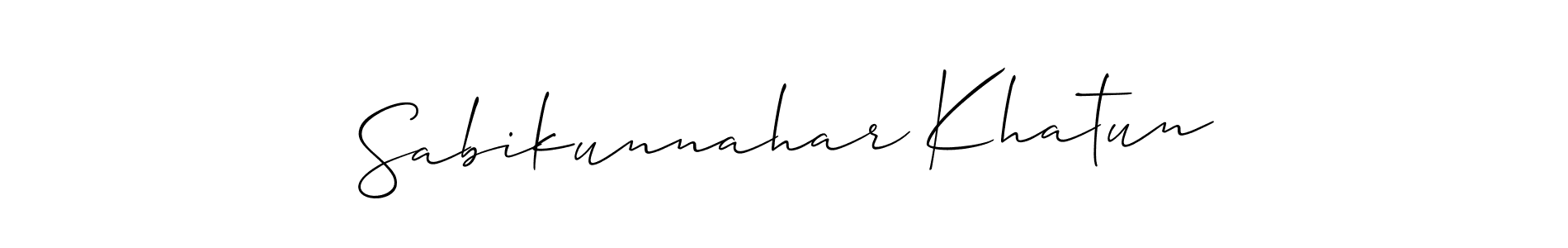 Make a beautiful signature design for name Sabikunnahar Khatun. Use this online signature maker to create a handwritten signature for free. Sabikunnahar Khatun signature style 2 images and pictures png