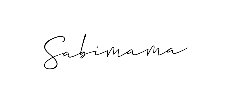 You should practise on your own different ways (Allison_Script) to write your name (Sabimama) in signature. don't let someone else do it for you. Sabimama signature style 2 images and pictures png