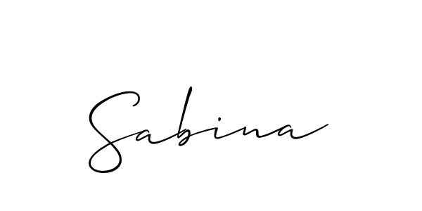 Sabina stylish signature style. Best Handwritten Sign (Allison_Script) for my name. Handwritten Signature Collection Ideas for my name Sabina. Sabina signature style 2 images and pictures png