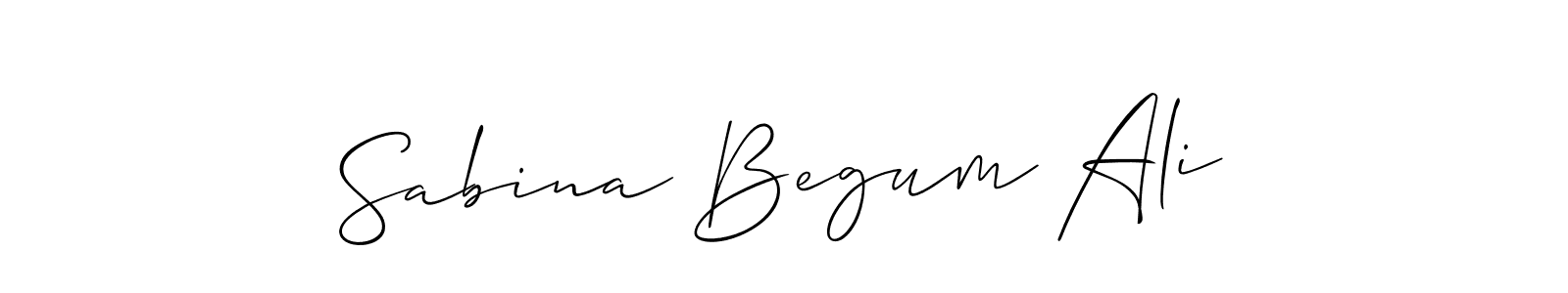 Once you've used our free online signature maker to create your best signature Allison_Script style, it's time to enjoy all of the benefits that Sabina Begum Ali name signing documents. Sabina Begum Ali signature style 2 images and pictures png