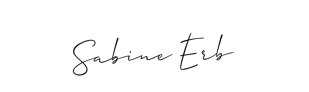 It looks lik you need a new signature style for name Sabine Erb. Design unique handwritten (Allison_Script) signature with our free signature maker in just a few clicks. Sabine Erb signature style 2 images and pictures png