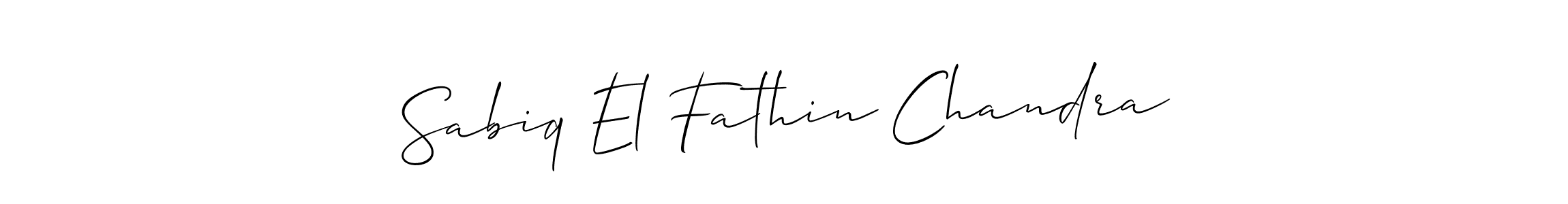 Once you've used our free online signature maker to create your best signature Allison_Script style, it's time to enjoy all of the benefits that Sabiq El Fathin Chandra name signing documents. Sabiq El Fathin Chandra signature style 2 images and pictures png