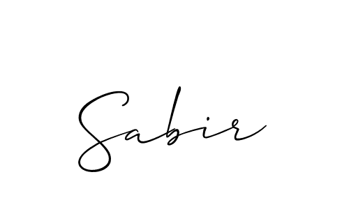 Allison_Script is a professional signature style that is perfect for those who want to add a touch of class to their signature. It is also a great choice for those who want to make their signature more unique. Get Sabir name to fancy signature for free. Sabir signature style 2 images and pictures png