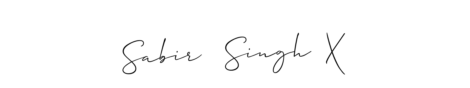 Once you've used our free online signature maker to create your best signature Allison_Script style, it's time to enjoy all of the benefits that Sabir   Singh  X name signing documents. Sabir   Singh  X signature style 2 images and pictures png