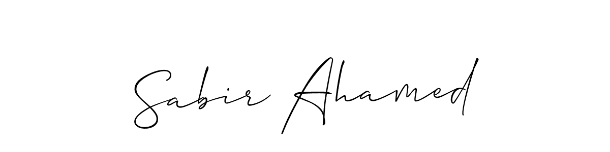 Similarly Allison_Script is the best handwritten signature design. Signature creator online .You can use it as an online autograph creator for name Sabir Ahamed. Sabir Ahamed signature style 2 images and pictures png