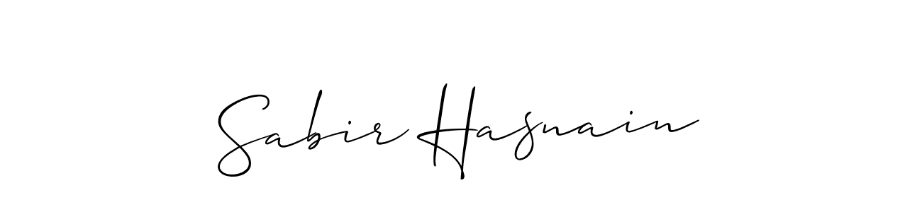 Make a beautiful signature design for name Sabir Hasnain. Use this online signature maker to create a handwritten signature for free. Sabir Hasnain signature style 2 images and pictures png