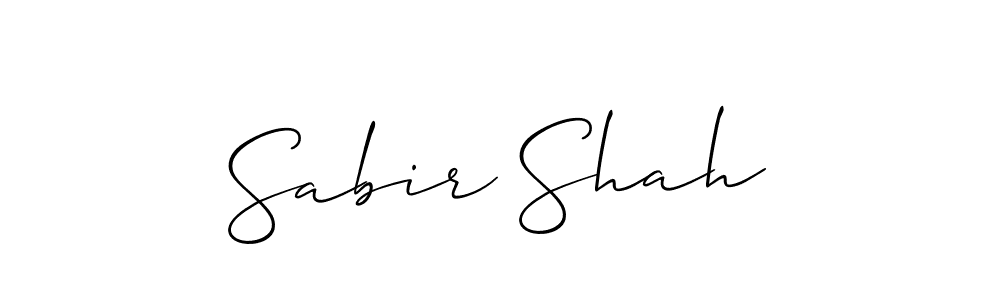 Make a beautiful signature design for name Sabir Shah. Use this online signature maker to create a handwritten signature for free. Sabir Shah signature style 2 images and pictures png