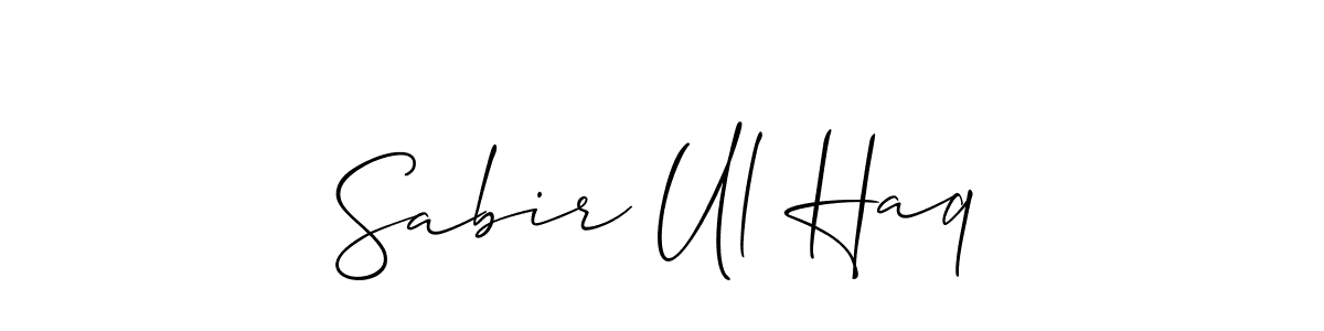Similarly Allison_Script is the best handwritten signature design. Signature creator online .You can use it as an online autograph creator for name Sabir Ul Haq. Sabir Ul Haq signature style 2 images and pictures png