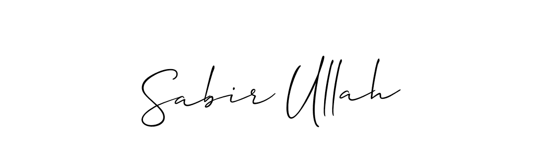 How to make Sabir Ullah signature? Allison_Script is a professional autograph style. Create handwritten signature for Sabir Ullah name. Sabir Ullah signature style 2 images and pictures png