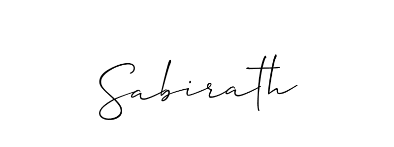 Sabirath stylish signature style. Best Handwritten Sign (Allison_Script) for my name. Handwritten Signature Collection Ideas for my name Sabirath. Sabirath signature style 2 images and pictures png