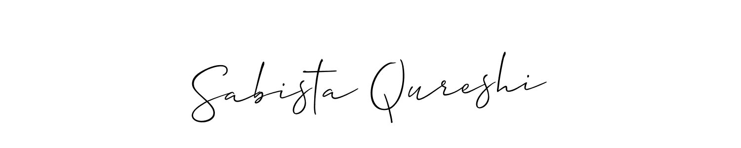 How to Draw Sabista Qureshi signature style? Allison_Script is a latest design signature styles for name Sabista Qureshi. Sabista Qureshi signature style 2 images and pictures png