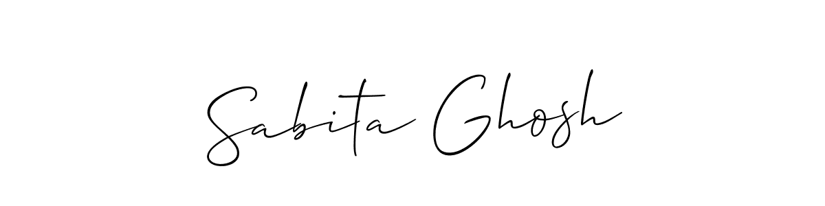 It looks lik you need a new signature style for name Sabita Ghosh. Design unique handwritten (Allison_Script) signature with our free signature maker in just a few clicks. Sabita Ghosh signature style 2 images and pictures png