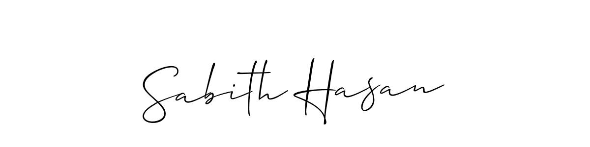 Also You can easily find your signature by using the search form. We will create Sabith Hasan name handwritten signature images for you free of cost using Allison_Script sign style. Sabith Hasan signature style 2 images and pictures png