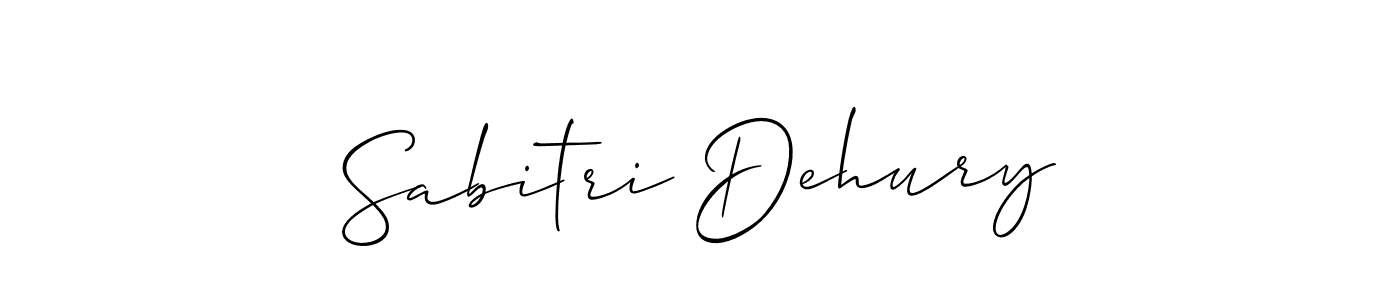 How to make Sabitri Dehury signature? Allison_Script is a professional autograph style. Create handwritten signature for Sabitri Dehury name. Sabitri Dehury signature style 2 images and pictures png