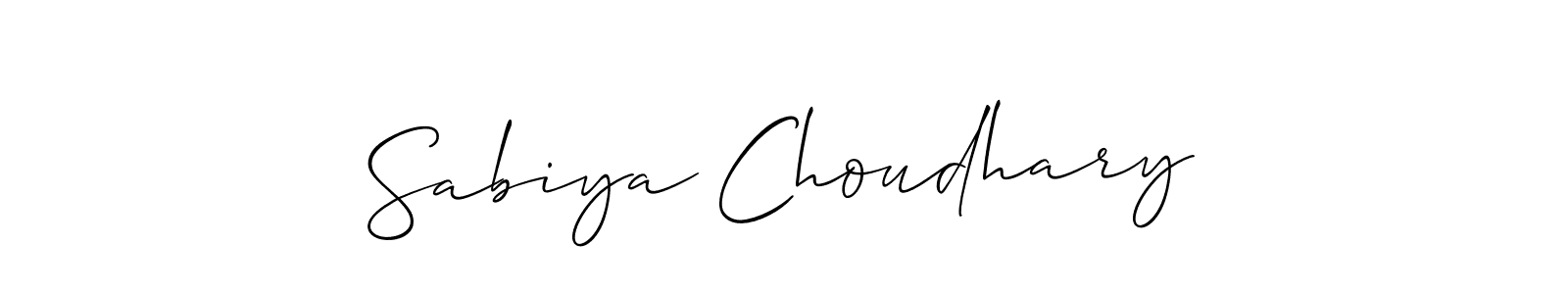 Best and Professional Signature Style for Sabiya Choudhary. Allison_Script Best Signature Style Collection. Sabiya Choudhary signature style 2 images and pictures png