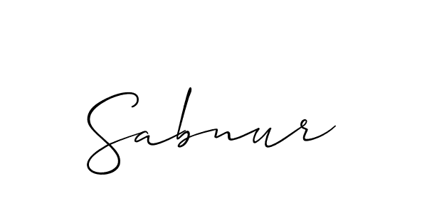 Sabnur stylish signature style. Best Handwritten Sign (Allison_Script) for my name. Handwritten Signature Collection Ideas for my name Sabnur. Sabnur signature style 2 images and pictures png