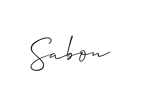 Use a signature maker to create a handwritten signature online. With this signature software, you can design (Allison_Script) your own signature for name Sabon. Sabon signature style 2 images and pictures png