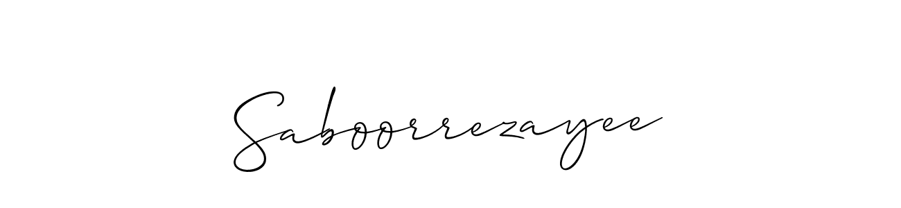 Best and Professional Signature Style for Saboorrezayee. Allison_Script Best Signature Style Collection. Saboorrezayee signature style 2 images and pictures png