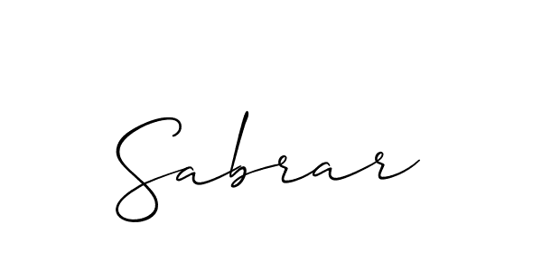 Make a beautiful signature design for name Sabrar. Use this online signature maker to create a handwritten signature for free. Sabrar signature style 2 images and pictures png