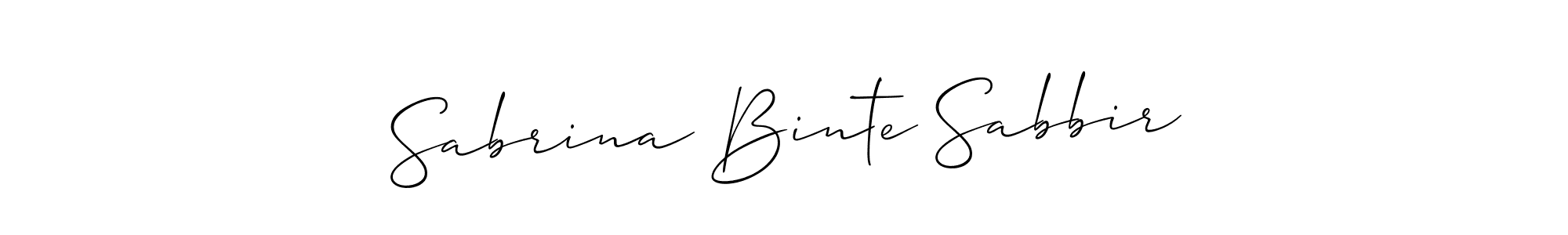 Similarly Allison_Script is the best handwritten signature design. Signature creator online .You can use it as an online autograph creator for name Sabrina Binte Sabbir. Sabrina Binte Sabbir signature style 2 images and pictures png