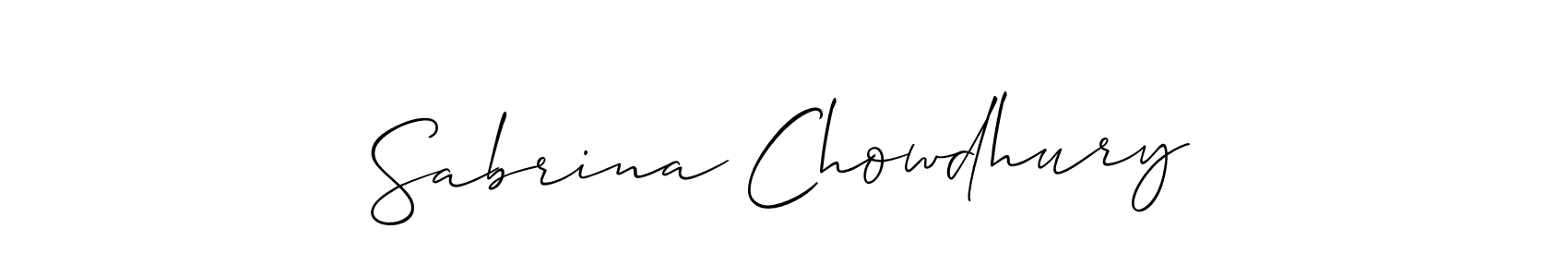 Make a beautiful signature design for name Sabrina Chowdhury. Use this online signature maker to create a handwritten signature for free. Sabrina Chowdhury signature style 2 images and pictures png