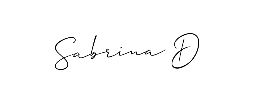 Best and Professional Signature Style for Sabrina D. Allison_Script Best Signature Style Collection. Sabrina D signature style 2 images and pictures png