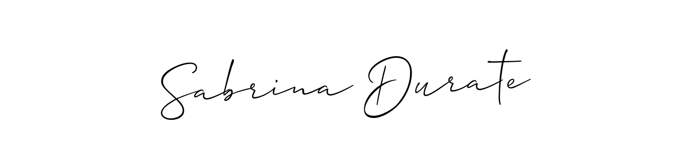 Once you've used our free online signature maker to create your best signature Allison_Script style, it's time to enjoy all of the benefits that Sabrina Durate name signing documents. Sabrina Durate signature style 2 images and pictures png